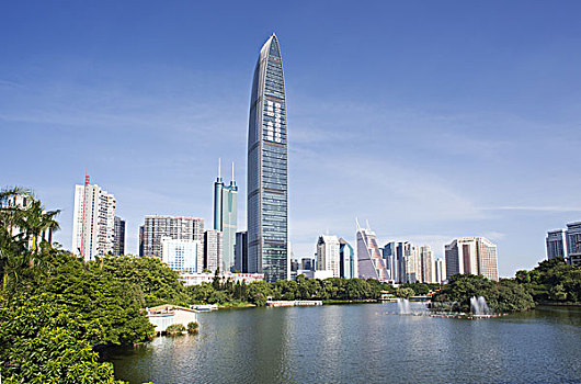 深圳市第一高楼京基与周边楼群