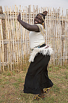 美女,传统,苏丹人,跳舞,乡村,南,苏丹,十二月,2008年