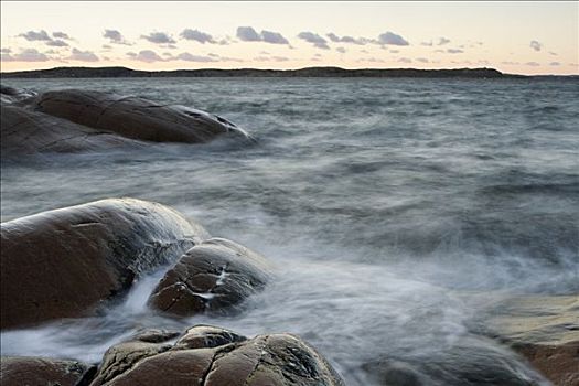石头,水,里塞凯尔,瑞典