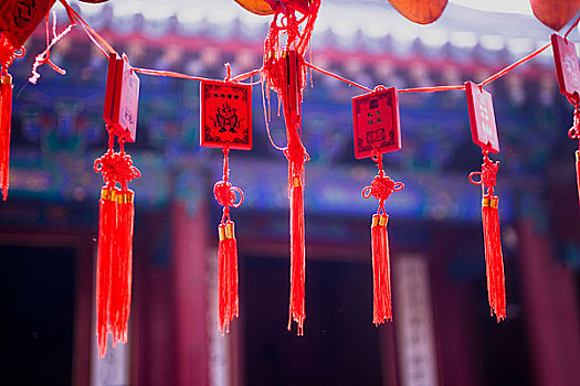 北京春节庙会上的工艺品