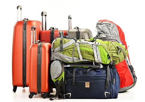 行李,大,手提箱,背包,旅行,包