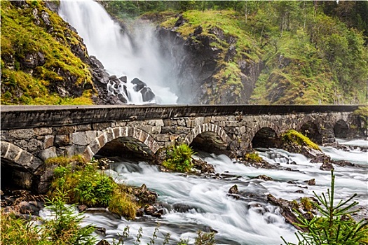 著名,一个,最大,瀑布,挪威