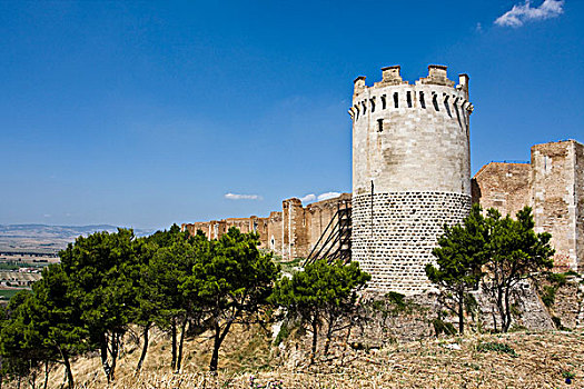 城堡,建造,弗雷德里克,13世纪,卢切拉,普利亚区,阿普利亚区,意大利,欧洲