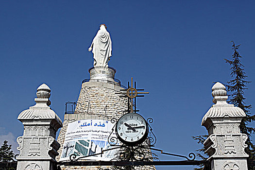 黎巴嫩贝鲁特圣母山教堂入口
