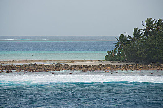 密克罗尼西亚联邦,岛屿,雅浦岛,太平洋,风景,小,礁石,大幅,尺寸