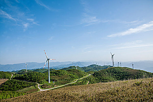 重庆涪陵区和顺镇寺院坪四眼坪风电场