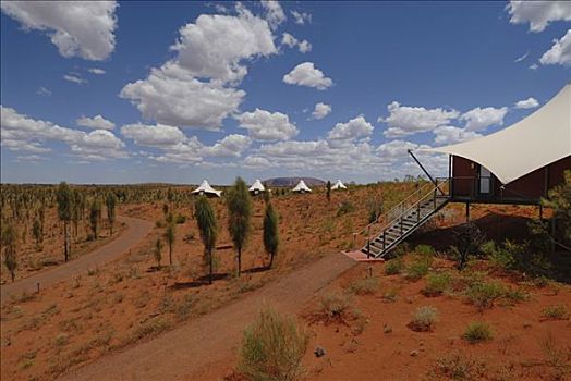 艾尔斯巨石,胜地,奢华,露营,北领地州,澳大利亚