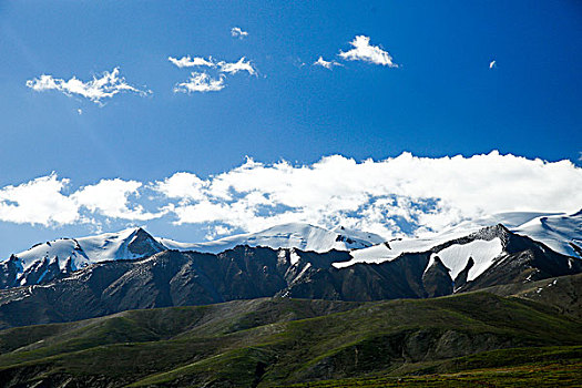 格尔木玉珠峰雪山