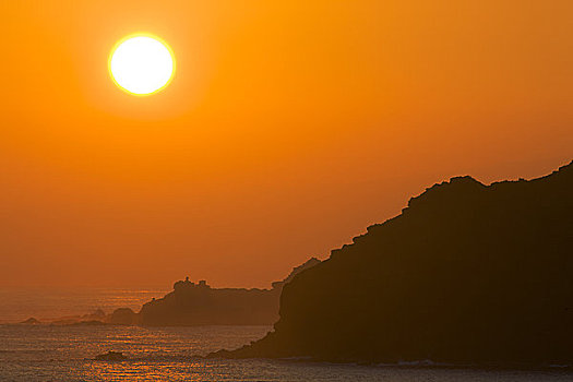 湾,日出,毛伊岛,夏威夷,美国