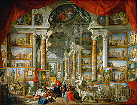 画廊,现代,罗马,艺术家