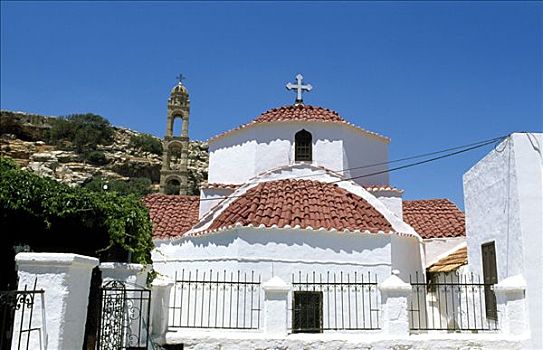 小教堂,林都斯,罗得斯,多德卡尼斯群岛,希腊,欧洲