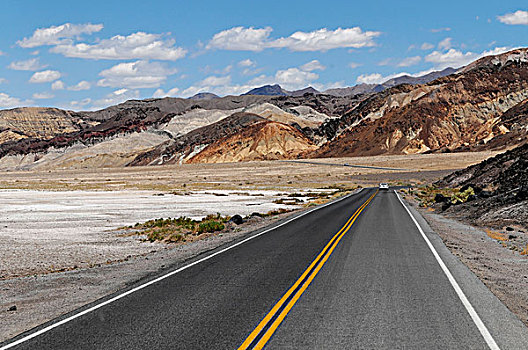 路线,死亡,山谷,死亡谷国家公园,加利福尼亚,美国,北美