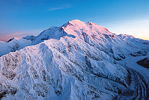 山,麦金利山,顶峰,德纳里峰,德纳里峰国家公园,阿拉斯加,美国