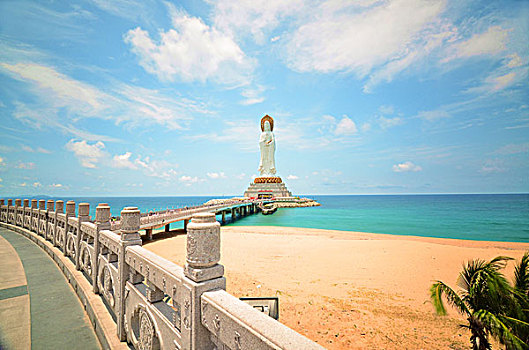 三亞南山寺海上觀音