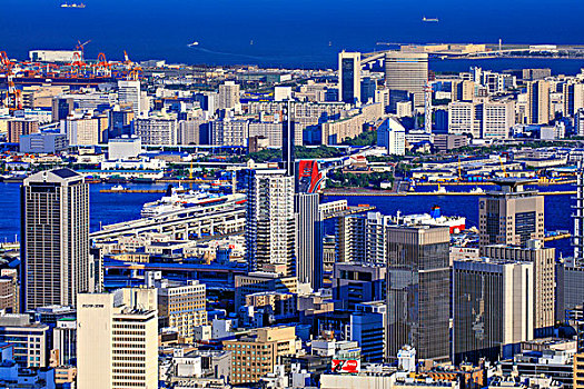 神户,城市,港口,岛屿,山