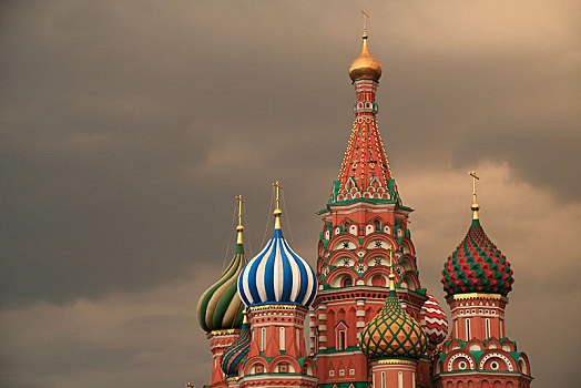 塔,圆顶,大教堂,暴风雨天气,莫斯科,俄罗斯,欧洲