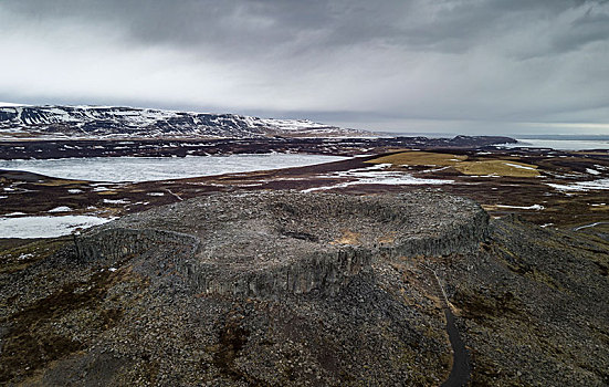 遗迹,玄武岩,要塞,半岛,冰岛,欧洲