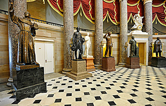 国家,雕塑,大厅,收集,著名,美国,市民,国会,国会山,华盛顿特区