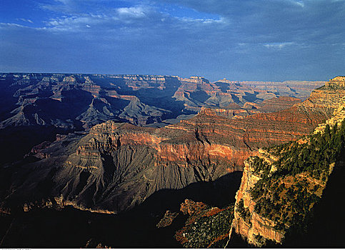 俯视,大峡谷国家公园,南缘,亚利桑那,美国