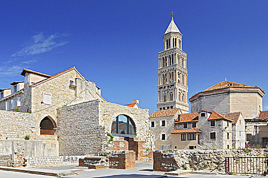 钟楼,大教堂,圣徒,分开,克罗地亚
