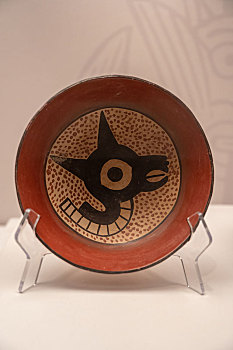 秘鲁安东尼尼教育博物馆纳斯卡文化彩绘美洲驼碗