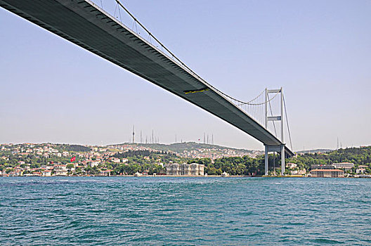 博斯普鲁斯海峡,桥,伊斯坦布尔,土耳其,欧洲,小亚细亚