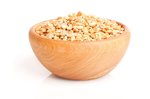 小麦,木碗