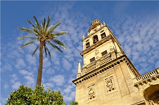 钟楼,大清真寺,科多巴,西班牙