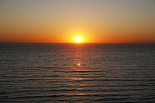 日落,大西洋海岸,靠近,葡萄牙,欧洲