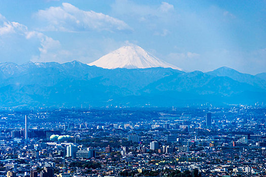 日本东京俯瞰城市景观