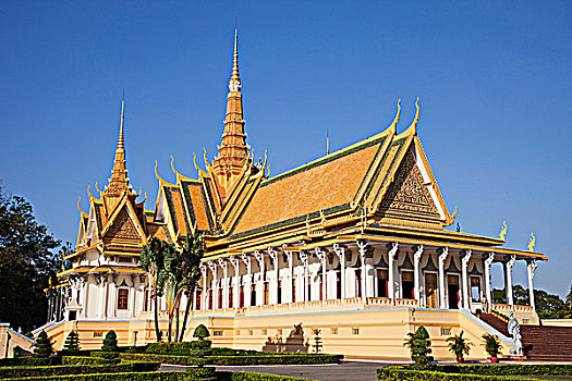 宝座,宫殿,皇宫,金边,柬埔寨