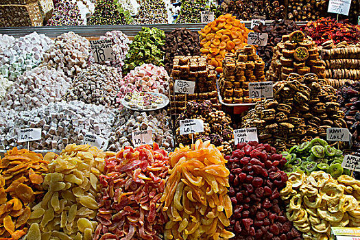 物品,出售,香料市场,伊斯坦布尔,土耳其