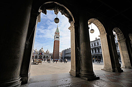 钟楼,威尼斯,威尼托,意大利,欧洲