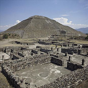 太阳金字塔,特奥蒂瓦坎,墨西哥