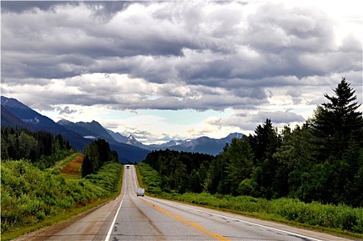 道路,加拿大,落基山脉
