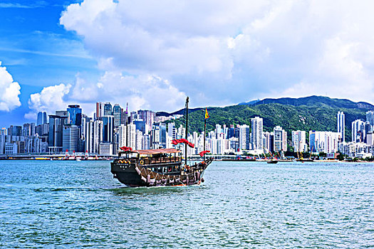 香港,城市,建筑,都市,维多利亚港