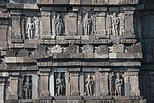 石刻,普兰班南,庙宇,世界遗产,中爪哇,印度尼西亚,大幅,尺寸
