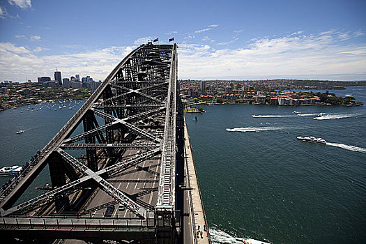航拍,桥,悉尼港大桥,悉尼港,悉尼,新南威尔士,澳大利亚