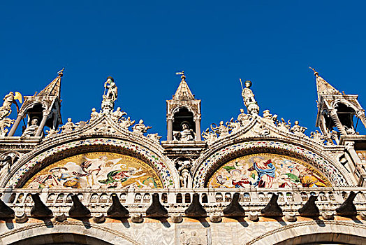 天使,特写,建筑,大教堂,圣马科,威尼斯,世界遗产,威尼托,意大利