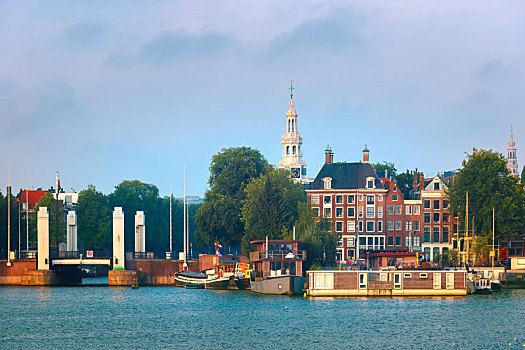 阿姆斯特丹,运河,荷兰人,房子