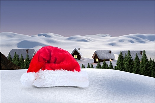 合成效果,图像,圣诞帽,雪