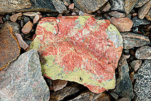 彩色,石头,冰河,安马沙利克岛,格陵兰东部
