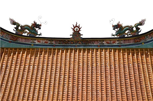 龙,上面,中国寺庙
