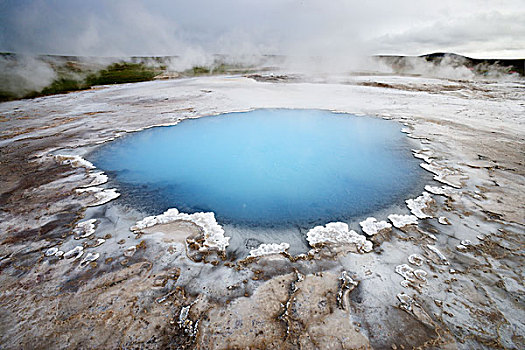 温泉,动作,区域,冰岛