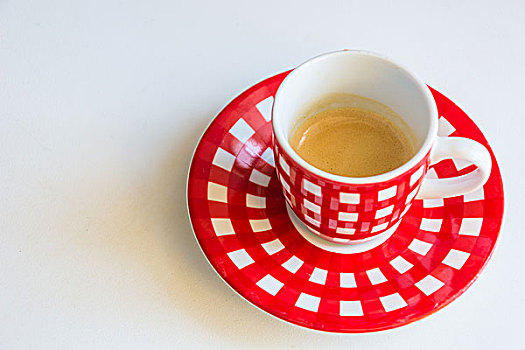 红色,条纹,咖啡杯