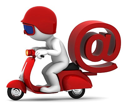 人,摩托车,智慧,电子邮件,象征,递送,概念