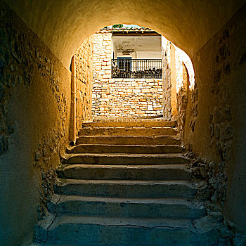 楼梯,乡村,普罗旺斯,法国