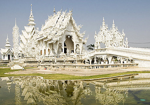 现代,庙宇,寺院,清莱,泰国