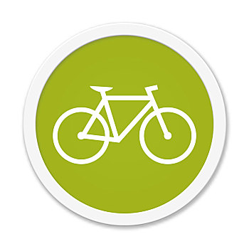 圆,绿色,自行车