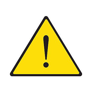 专注,标识,插画,危险,警告,叹号,象征,隔绝,白色背景,背景,三角形